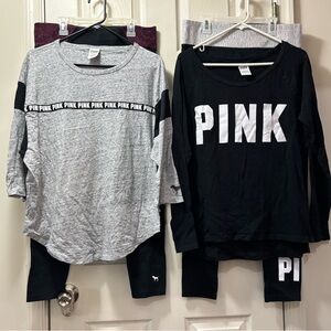 Victoria's Secret PINK Legging Sets sz L